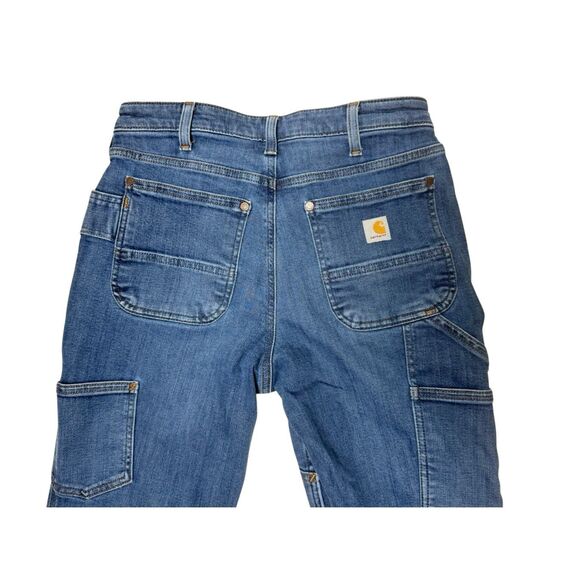 Carhartt Women's Relaxed Fit Double-Front Carpenter Jeans - Linden Size 6 - Picture 8 of 14